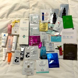 Lot of skincare samples